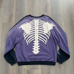 KAPITAL Purple Bones Men Sweater